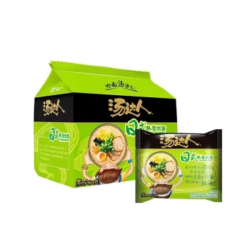 【临期商品-到期日2025/09/02-不退不换】统一 汤达人日式豚骨拉面方便面速食泡面 125g*5袋/包