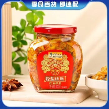 乌江 红油榨菜300g/罐 清淡微辣开味下饭咸菜脆嫩鲜香即食咸菜