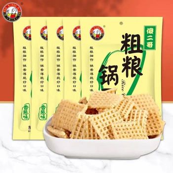 傻二哥 粗粮锅巴香葱味 100g/袋