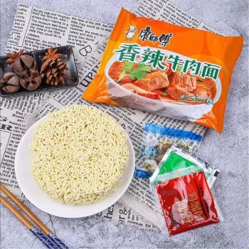 康师傅 香辣牛肉面 方便面 泡面 104g/袋