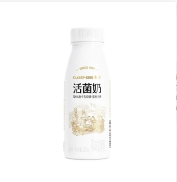 卡士活菌奶风味发酵乳原味220g