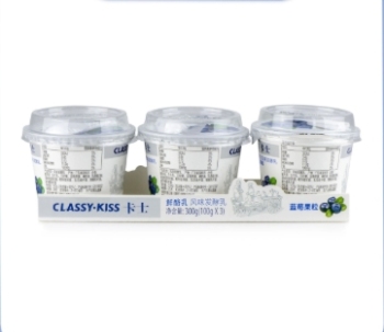 卡士果粒蓝莓杯酸奶100g*3