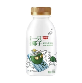 光明250ml椰子牛乳饮品1*24纸箱