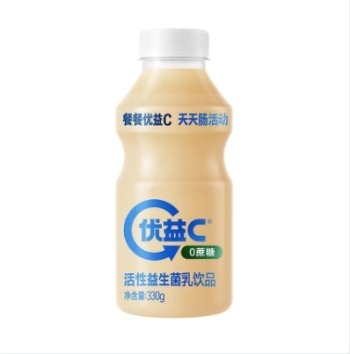 优益C0蔗糖原味活菌型乳酸菌饮品塑料瓶330g×24瓶