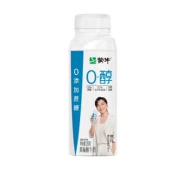 蒙牛0醇风尚冠风味酸牛乳预制瓶250g×24瓶
