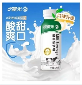 晨光瓶装酸牛奶饮品240G